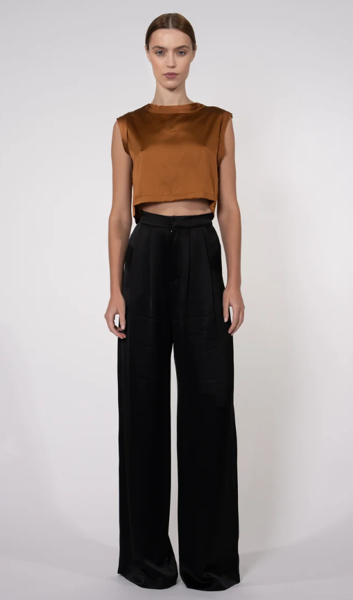 Mel Cropped Blouse Top
