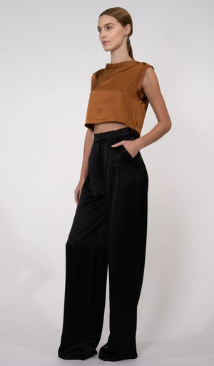 Mel Cropped Blouse Top