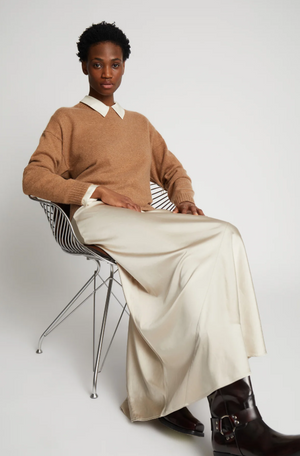 Bardot Skirt in Champagne