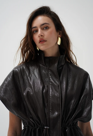 Fairfax Short Sleeve Faux Leather Jacket