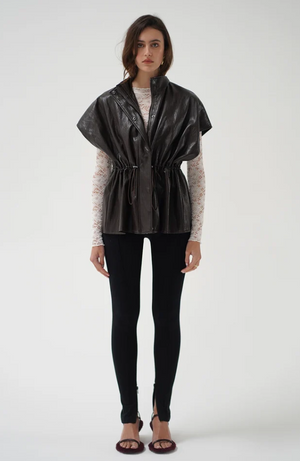 Fairfax Short Sleeve Faux Leather Jacket