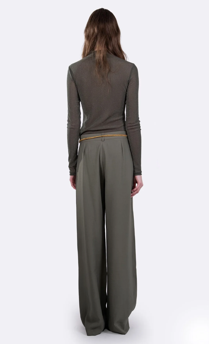 Callie Turtleneck Sheer Top