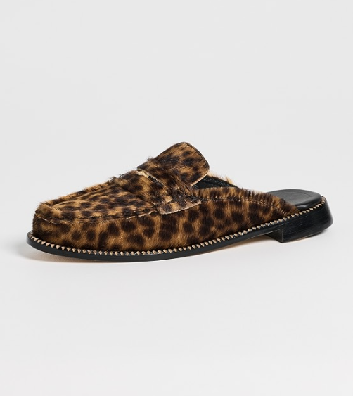 Temi Leopard Print Mule