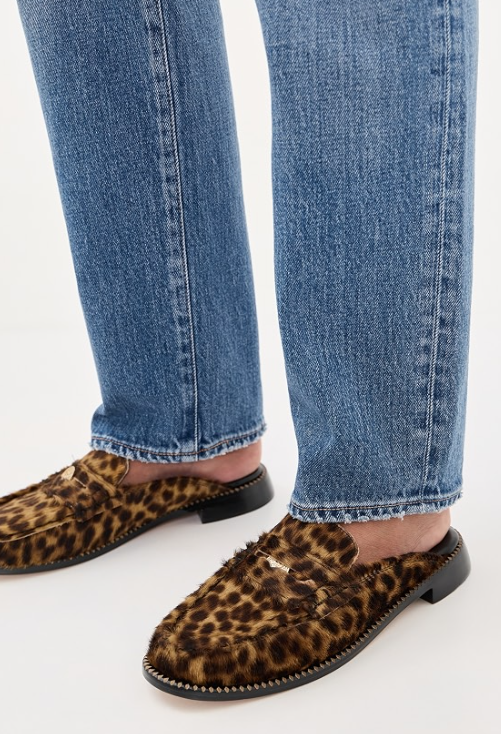 Temi Leopard Print Mule