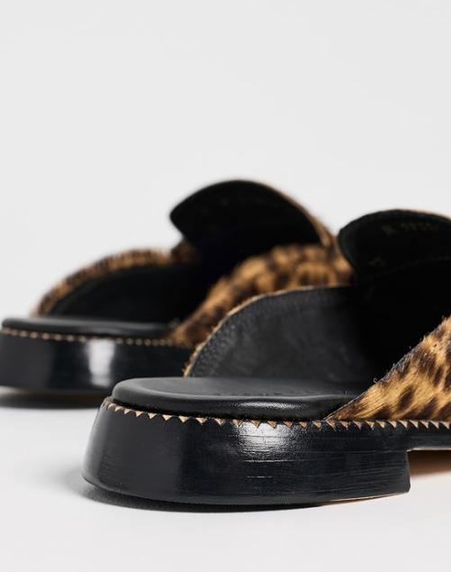 Temi Leopard Print Mule