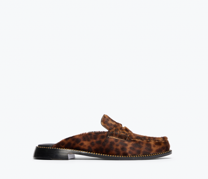 Temi Leopard Print Mule