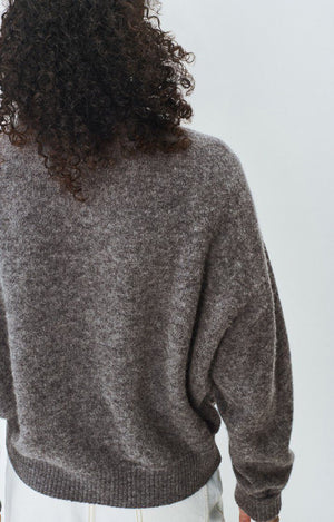 Vitow Crew Neck Sweater - Steel Melange