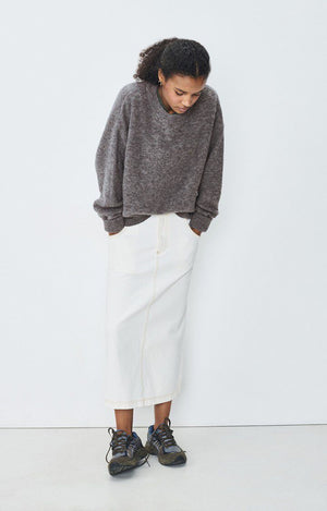 Vitow Crew Neck Sweater - Steel Melange