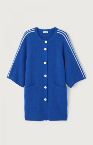 Vitow Mid-Length Cardigan - Olympic Blue