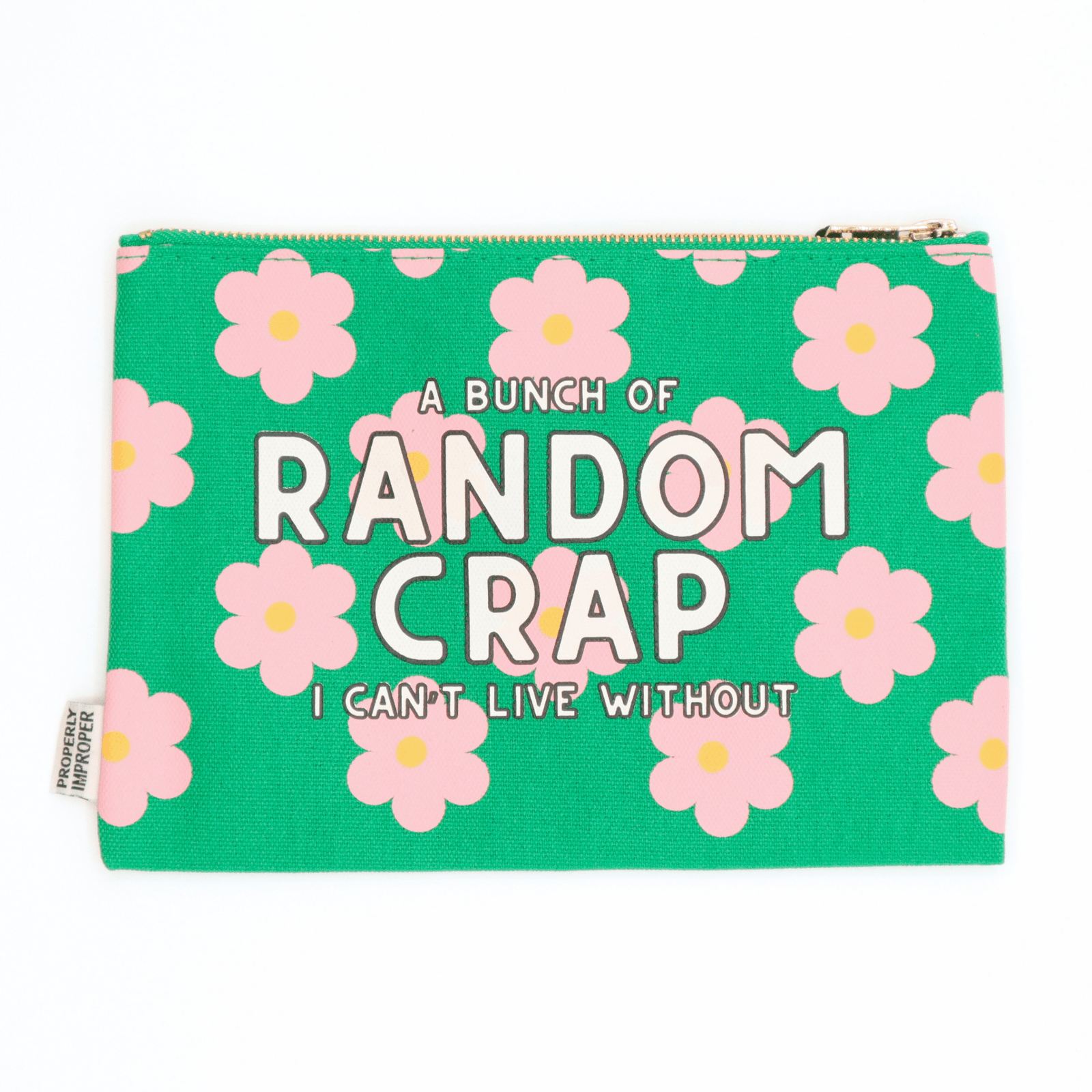 A Bunch Of Random Crap I Can’t Live Without - Canvas Pouch - The Collective Park City