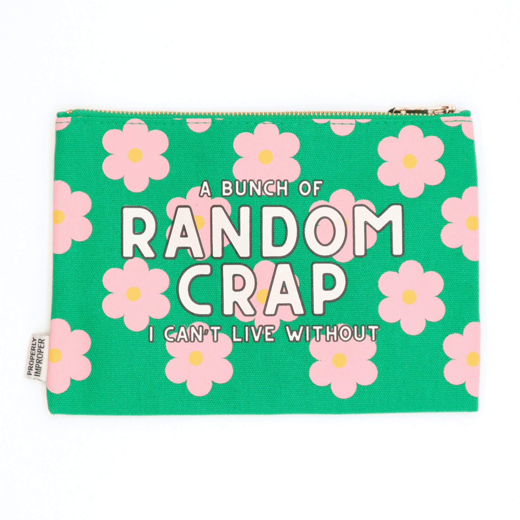 A Bunch Of Random Crap I Can’t Live Without - Canvas Pouch - The Collective Park City