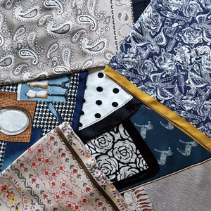 Silky Muse Satin Square Scarf