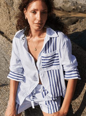 Aisha Button Down Top - The Collective Park City