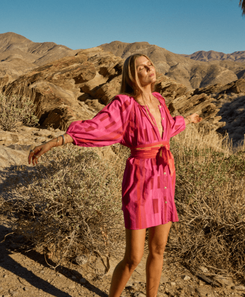 Alex Short Dress With Sash - The Collective Park City