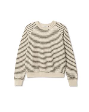 Alexi French Terri Striped Crew Sweatshirt - The Collective Park City