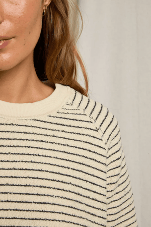 Alexi French Terri Striped Crew Sweatshirt - The Collective Park City