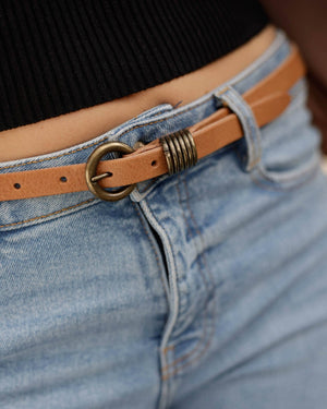 Alie | Skinny Leather Belt - The Collective Park City