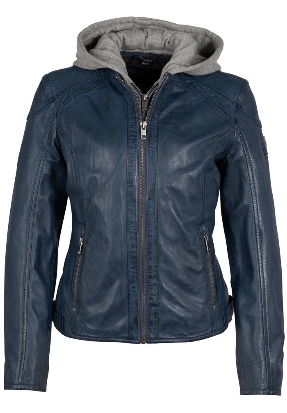 Allice Leather Jacket w/Removable Hoodie - The Collective Park City