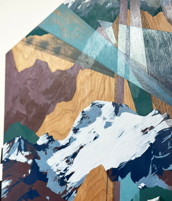 Alpine Lines - Sarah Ashley Peterson Painting - The Collective Park City