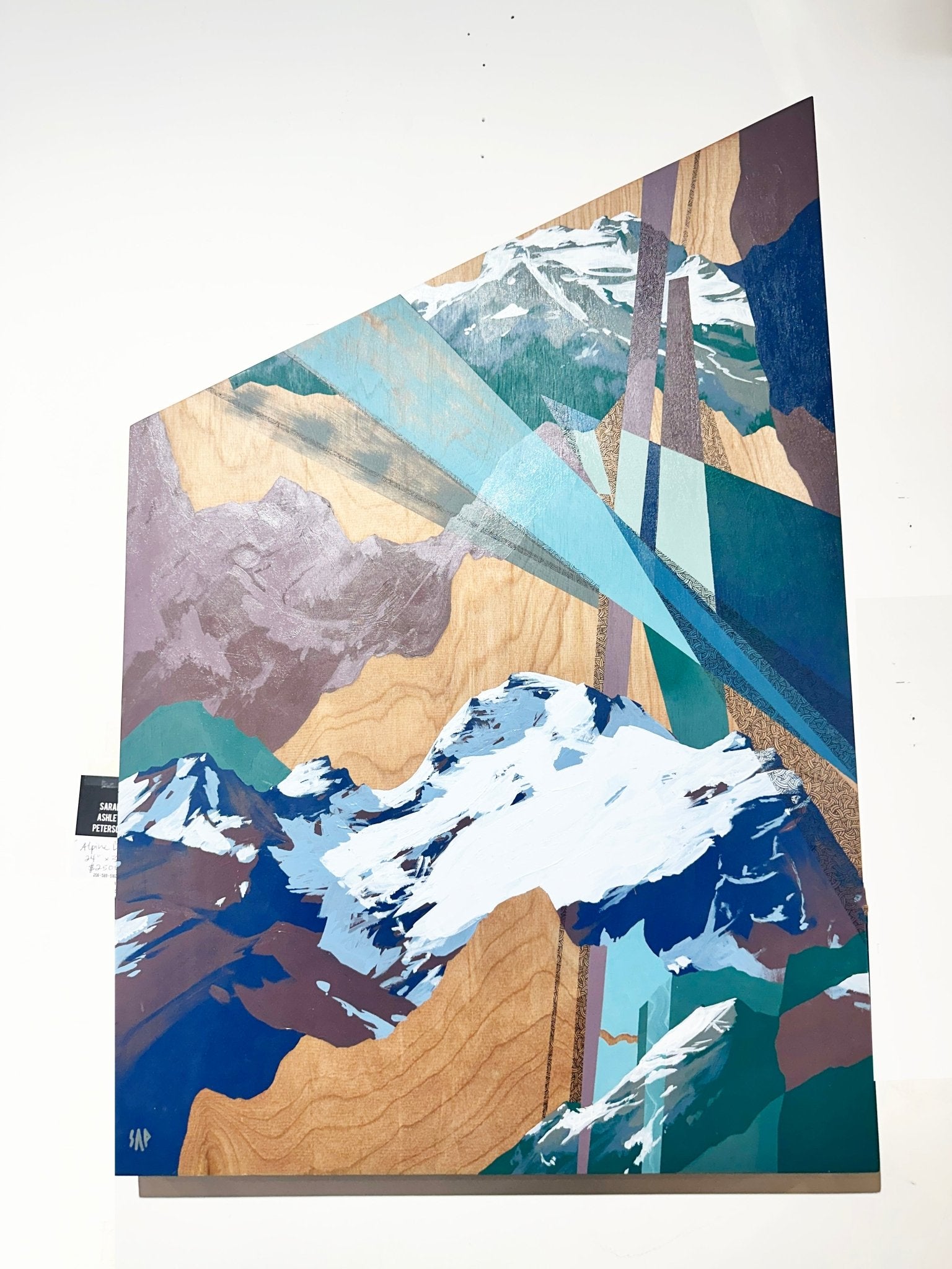 Alpine Lines - Sarah Ashley Peterson Painting - The Collective Park City