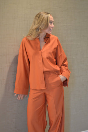 Amanda Silk Button Down Top - The Collective Park City