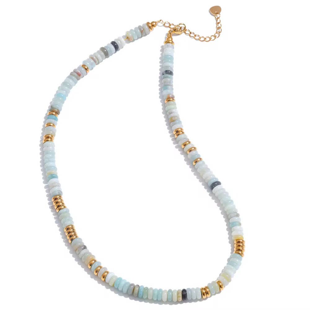 Amazonite Beaded Necklace - The Collective Park City