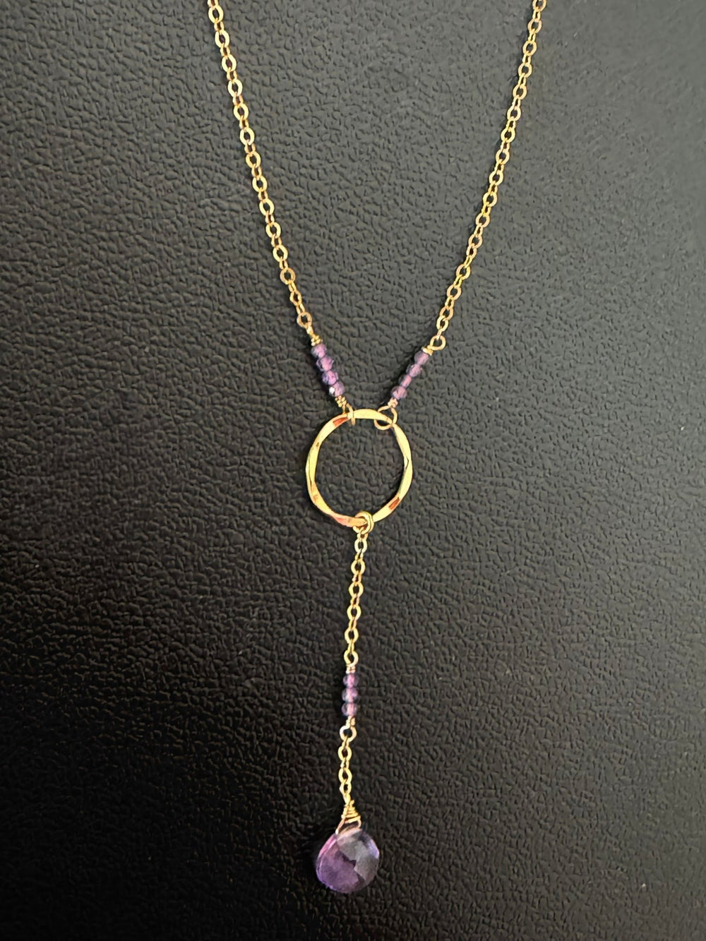 Amethyst Lariat Necklace - The Collective Park City