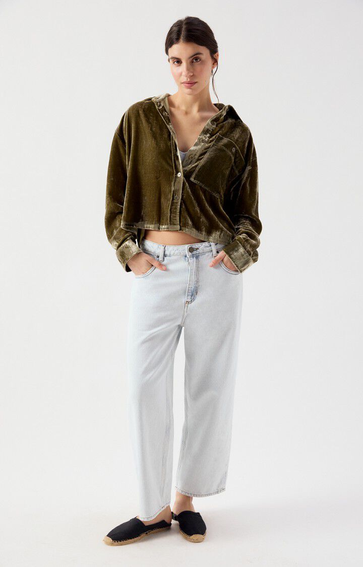 Ankaz Velvet Shirt - Oregano - The Collective Park City
