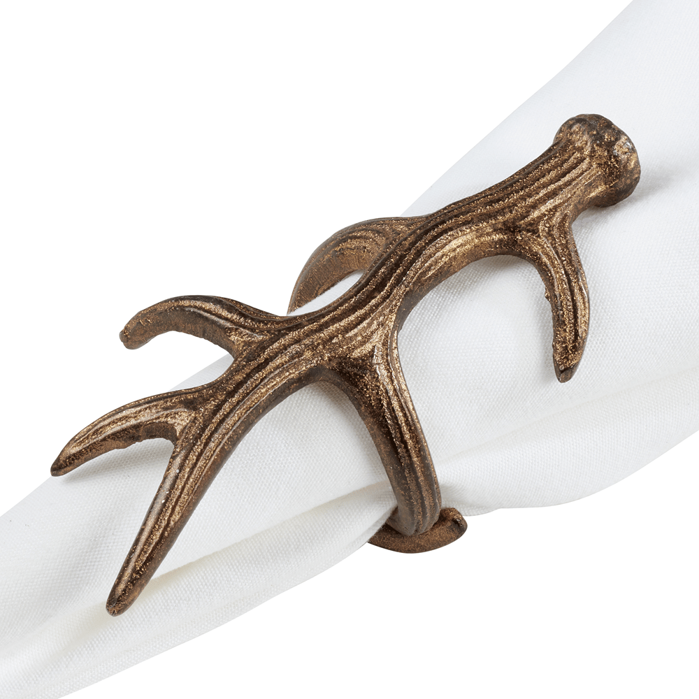 Antler Napkin Ring: Bronze - The Collective Park City
