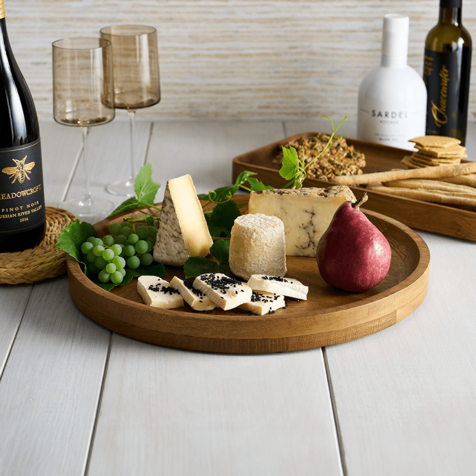 Arbor Mango Wood Round Tray - The Collective Park City