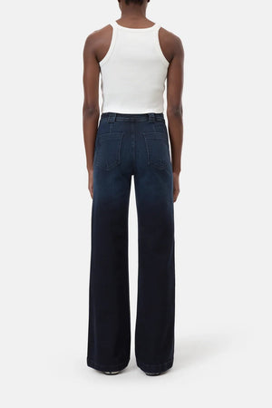 Aria Flared Jean - Blue/Black - The Collective Park City