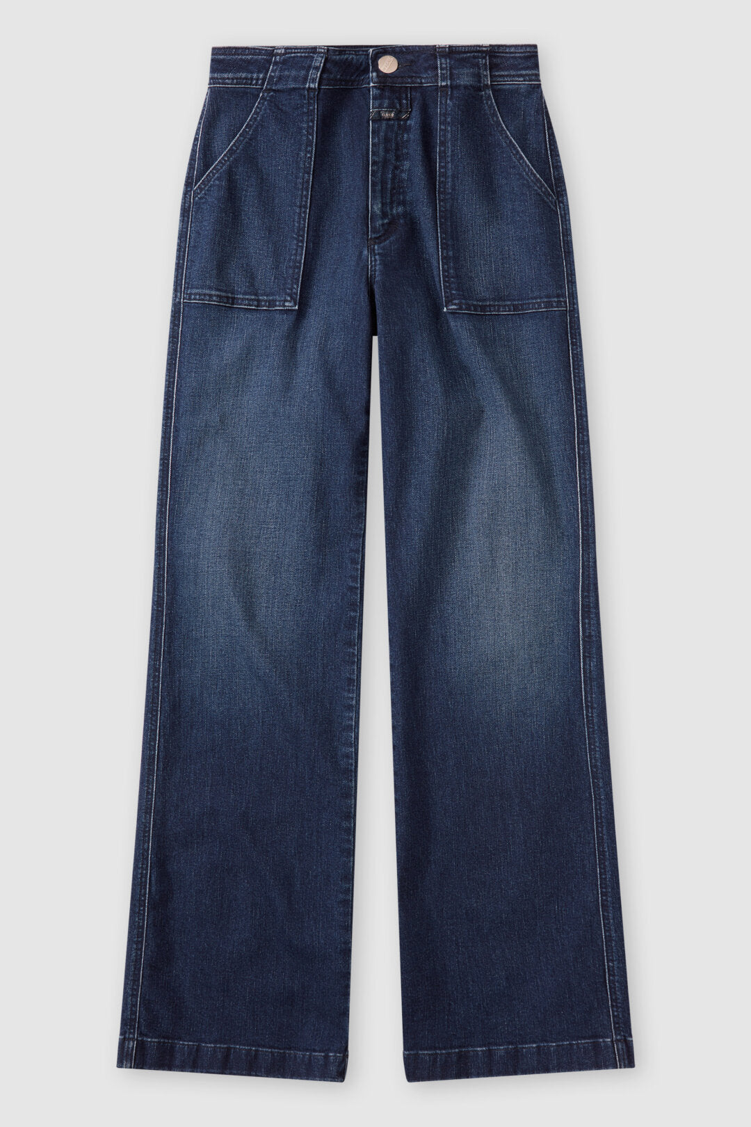 Aria Wide Leg Jean - Dark Indigo Blue