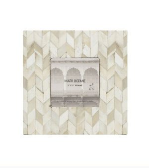 Artemis 3x3 Picture Frame - Handcrafted Bone - The Collective Park City