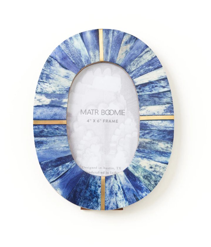 Artemis Indigo Oval Picture Frame - 4x6 - The Collective Park City