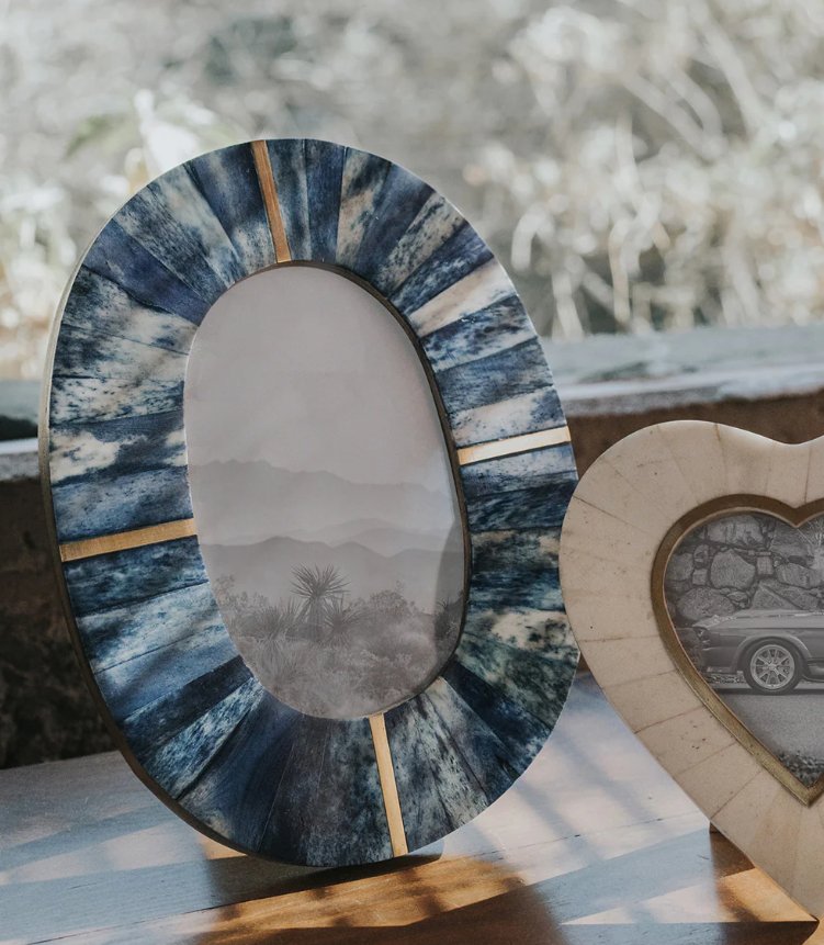 Artemis Indigo Oval Picture Frame - 4x6 - The Collective Park City