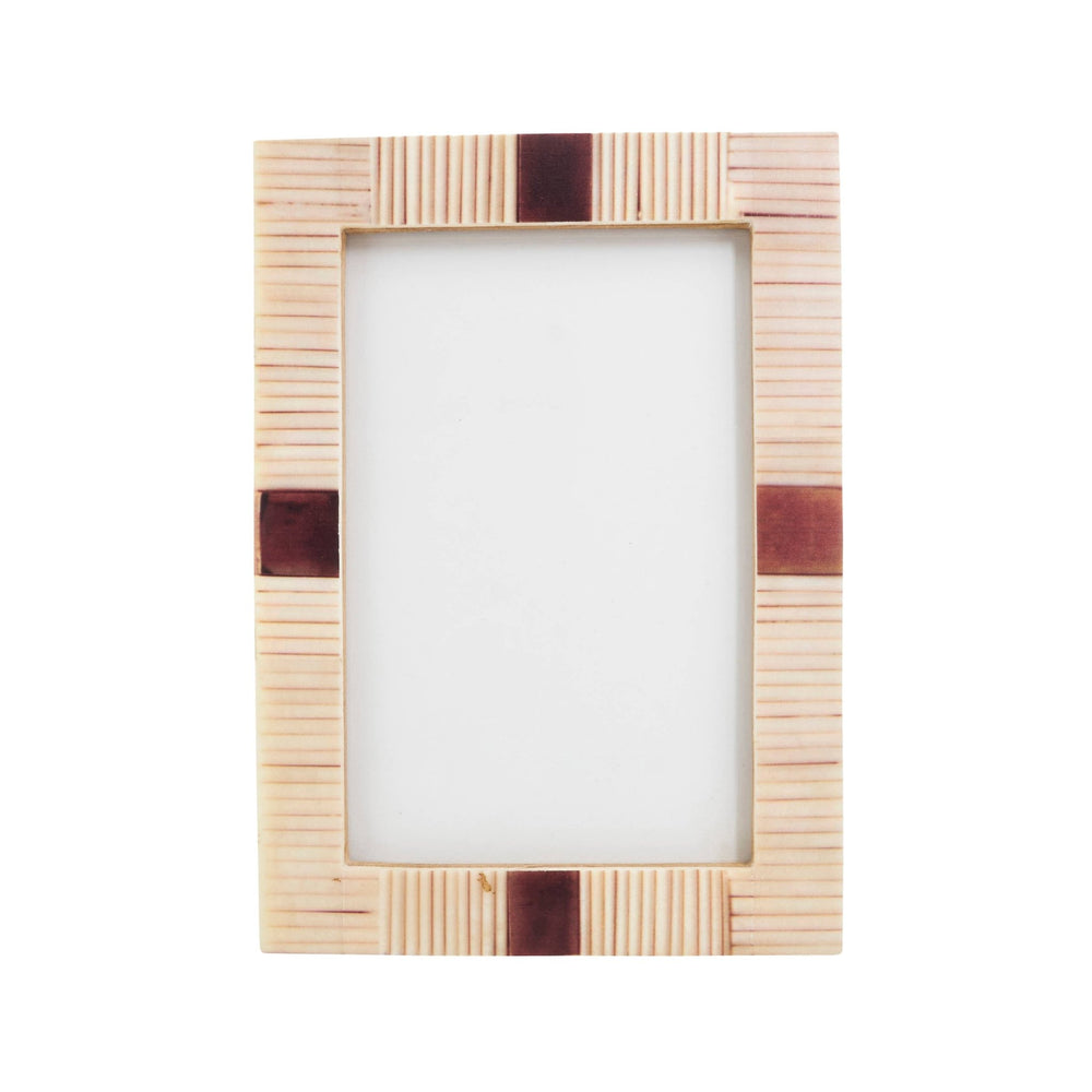 Artisan Ribbed Bone Photo Frame - The Collective Park City