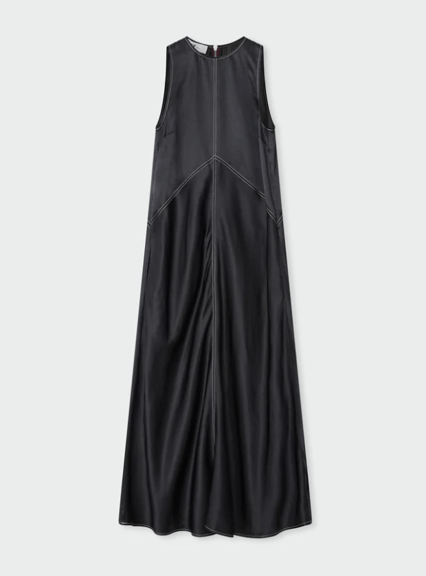 Aurora High Shine Stitched Midi Dress - The Collective Park City