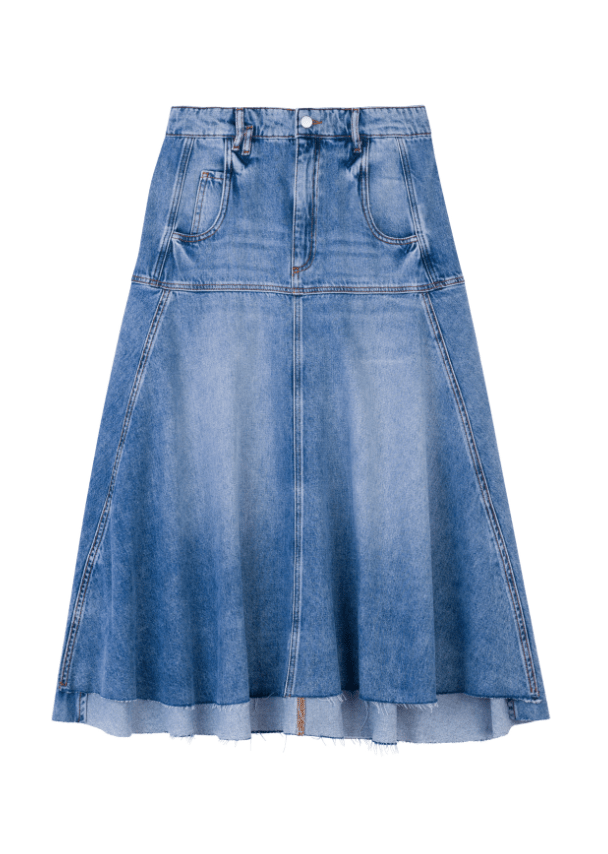 スカート AVANDRESS Stella Slit Long Denim Skirt 4COL AD43SK05 MM6 Maison Margiela slit denim maxi-skirt | eraldo | REVERSIBLE