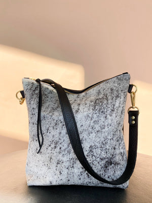 BLAKE Hair on Hide Leather Shoulder Bag