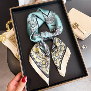 Baby Blue China Silk Scarf - The Collective Park City