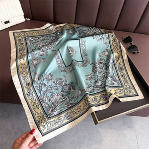 Baby Blue China Silk Scarf - The Collective Park City