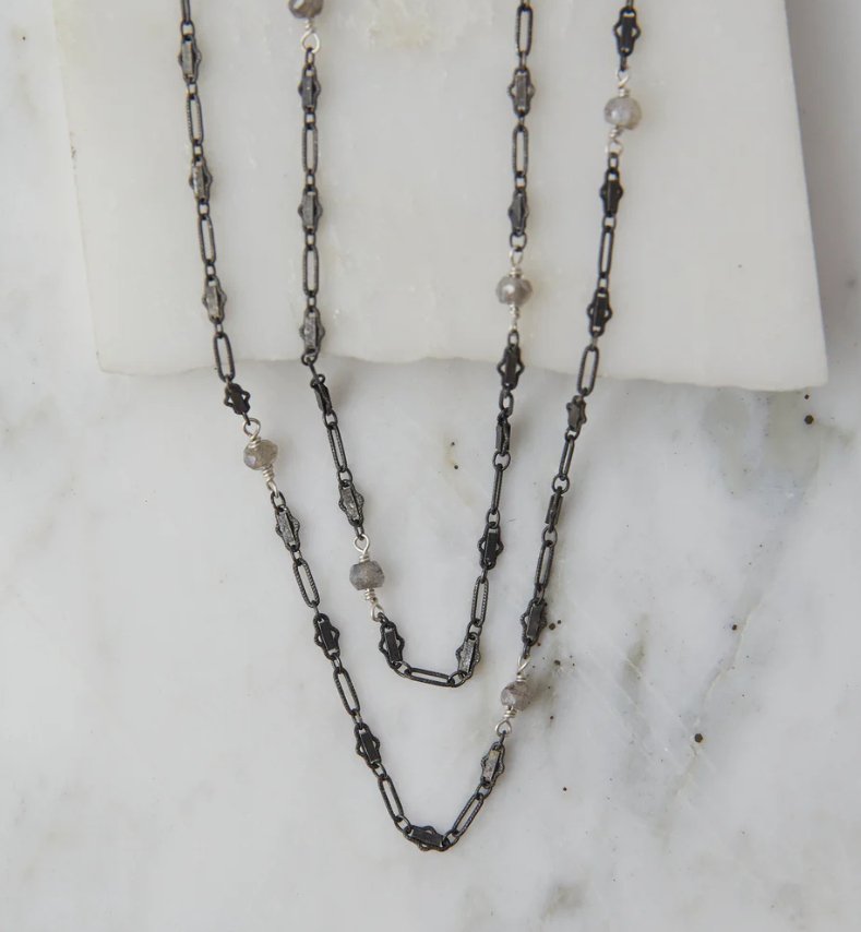 Baby Boho Oxidized Silver with Labradorite - The Collective Park City