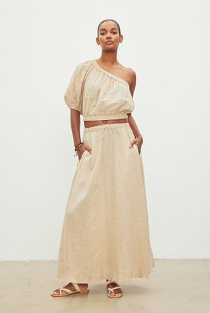 Bailey Linen Maxi Skirt - The Collective Park City