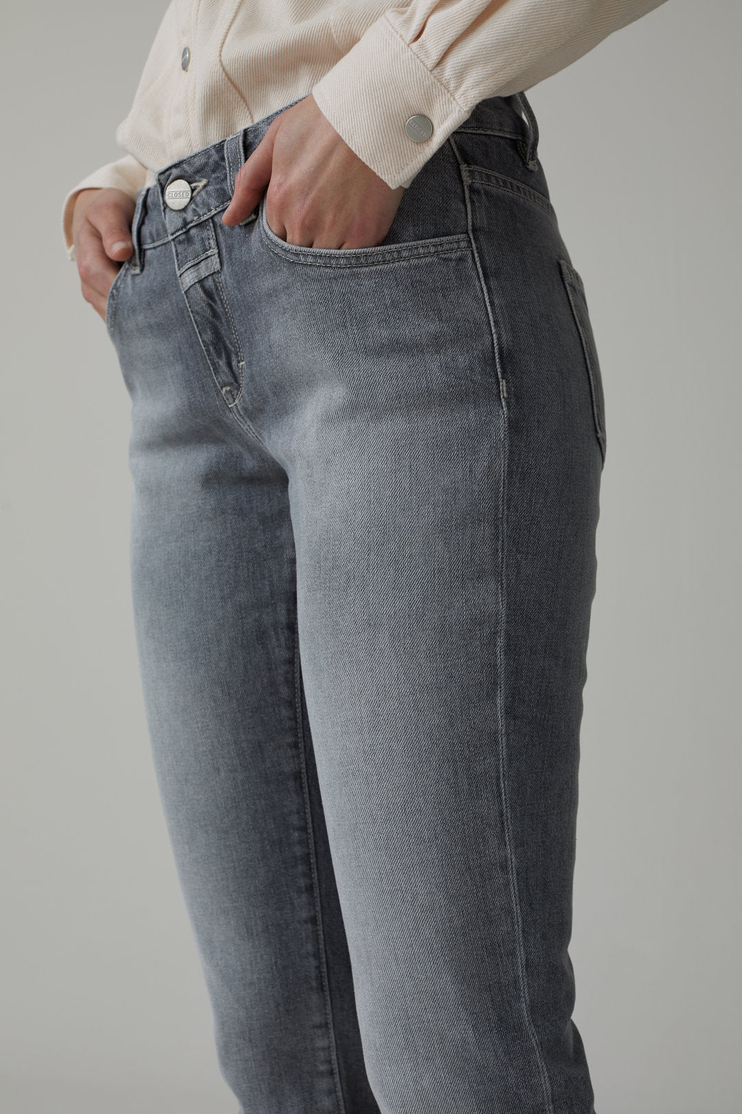 Baker Jeans in Dark Grey - The Collective Park City