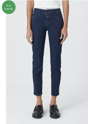 Baker Mid Rise Crop Jean - Dark Blue - The Collective Park City