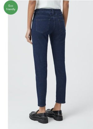 Baker Mid Rise Crop Jean - Dark Blue - The Collective Park City