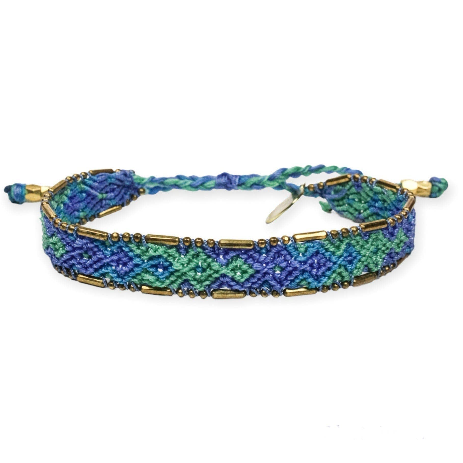 Bali Friendship Bracelet - Lagoon Blue - The Collective Park City