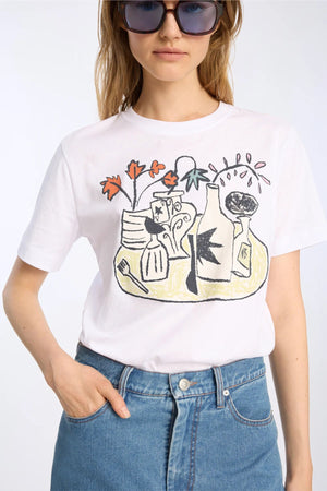 Ballon Graphic Tee - White - The Collective Park City