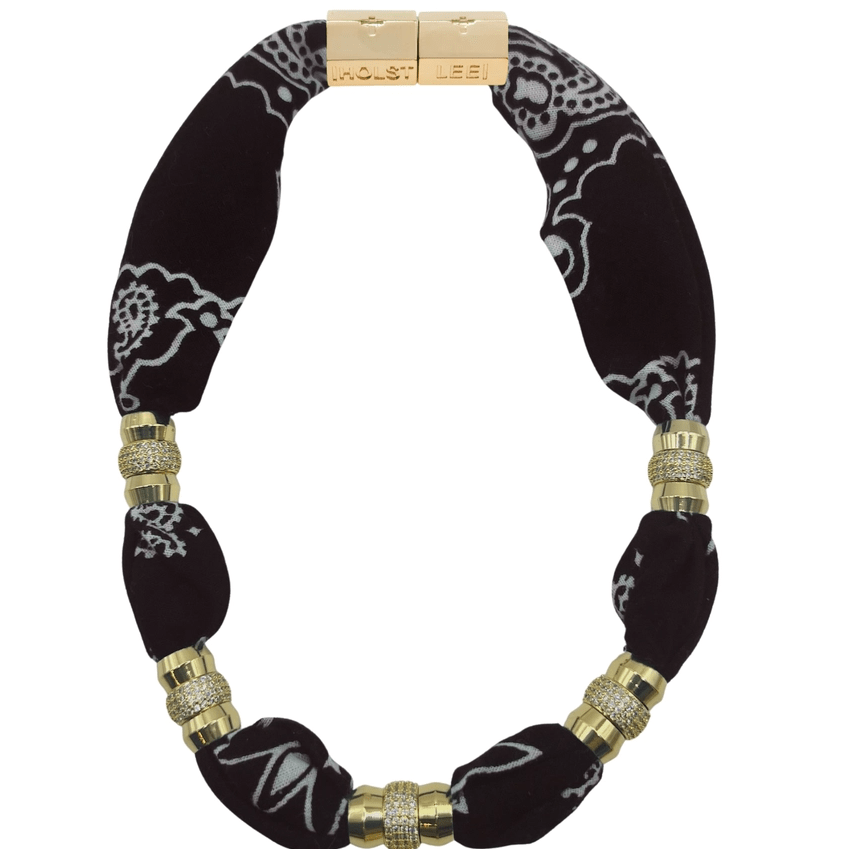 Bandana Necklace - Black - The Collective Park City