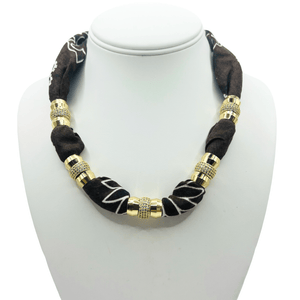 Bandana Necklace - Brown - The Collective Park City